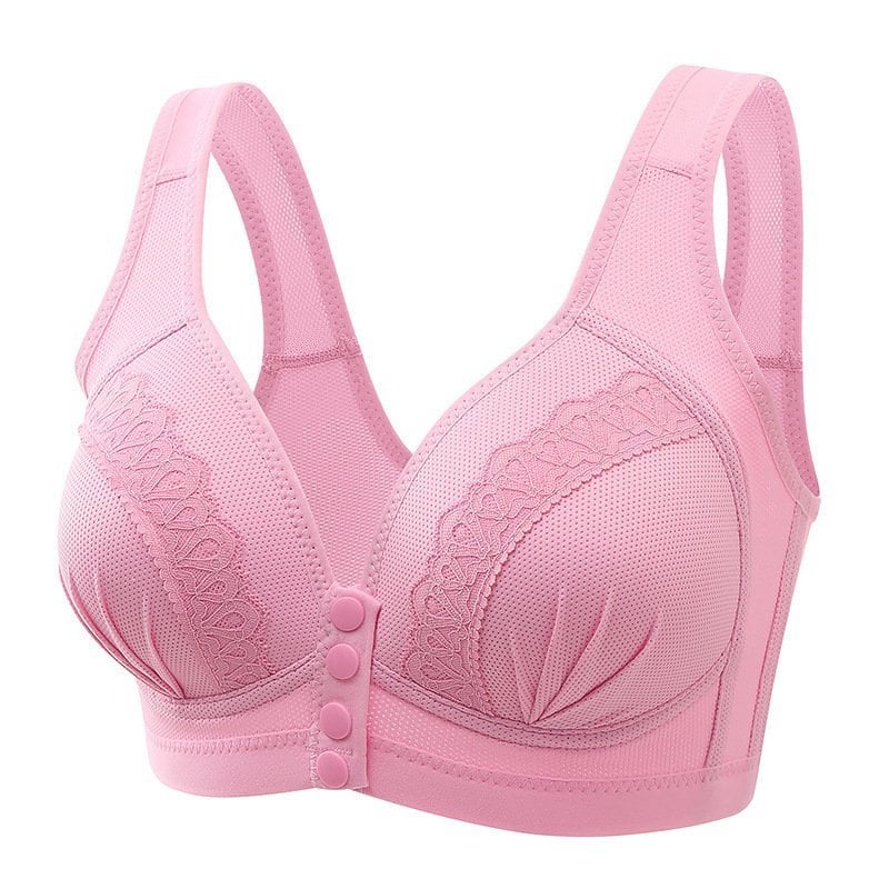 🌸Hot Sale 50% OFF🎁2025 Front Button Breathable Skin-Friendly Cotton Bra