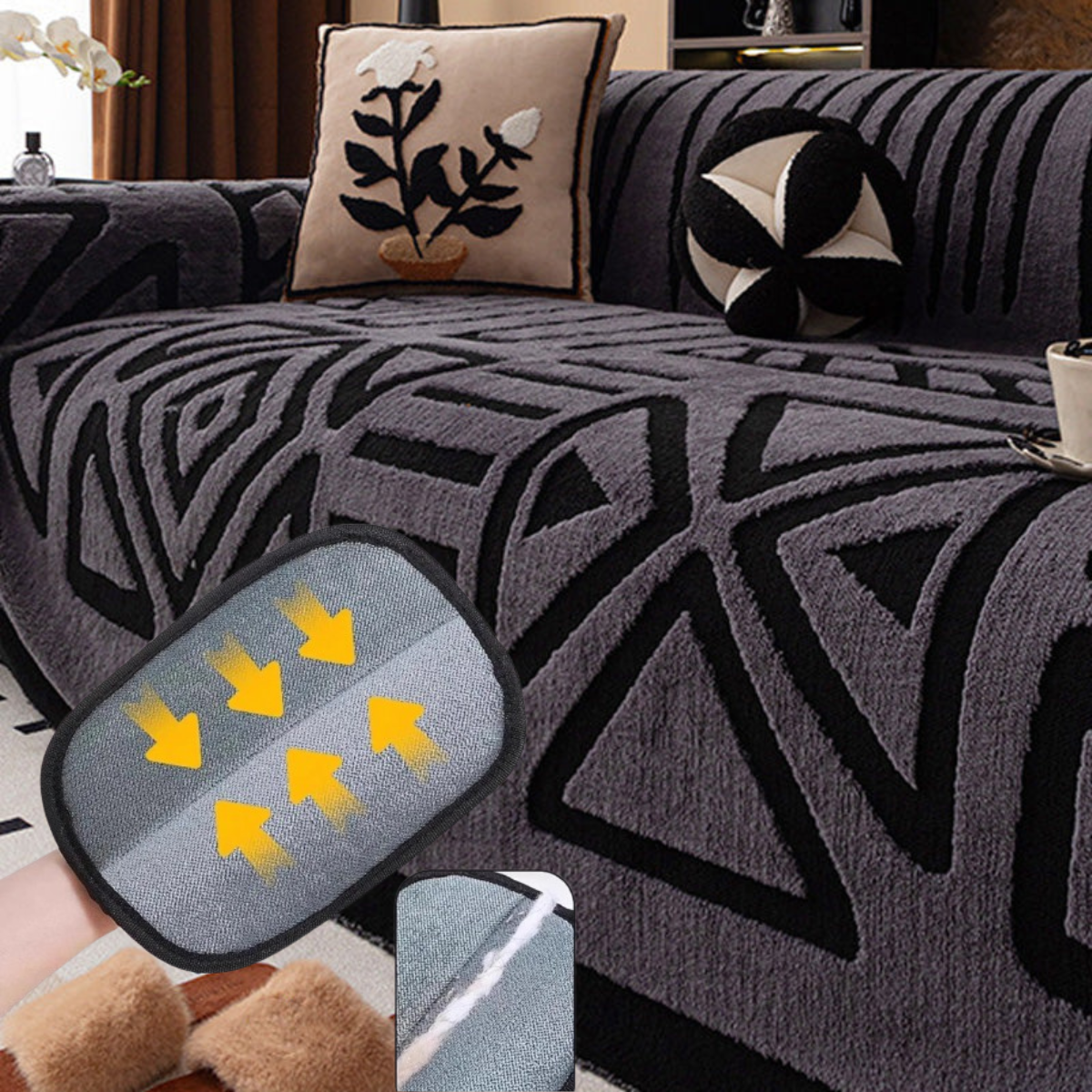 ⚡30K+ SOLD! ⚡Soft Plush Non-Slip Couch Cover