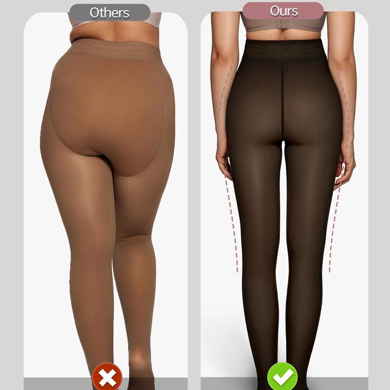 🍂The Original Magic Fleece Lined Leggings Sheer Fake Translucent Pantyhose