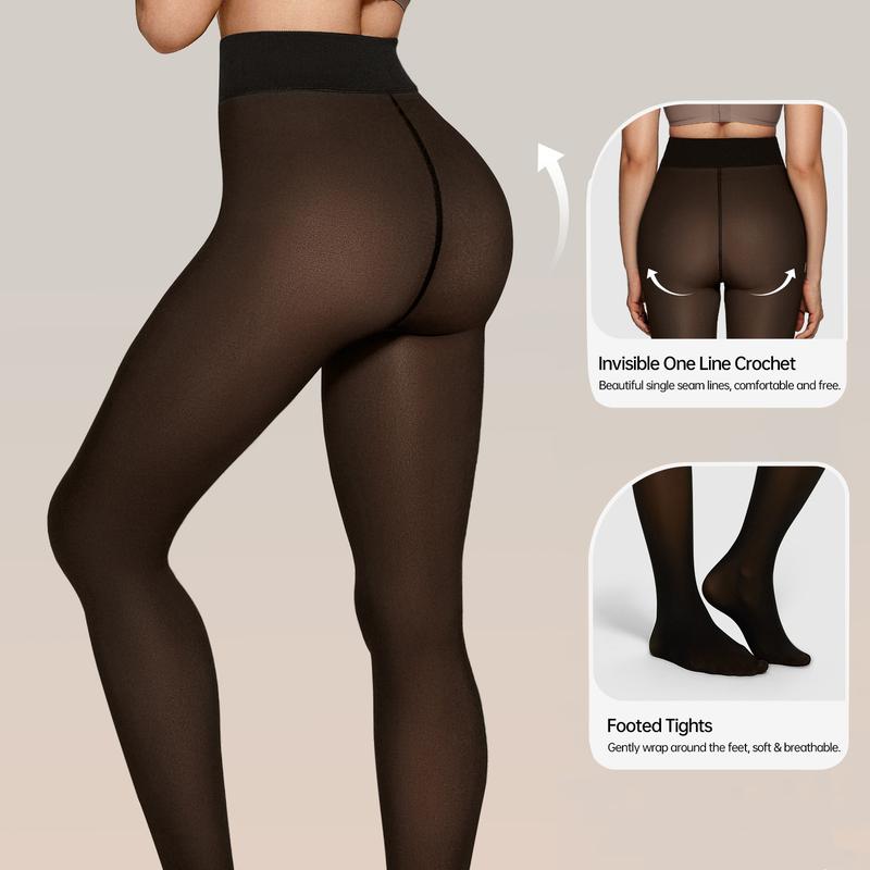 🍂The Original Magic Fleece Lined Leggings Sheer Fake Translucent Pantyhose