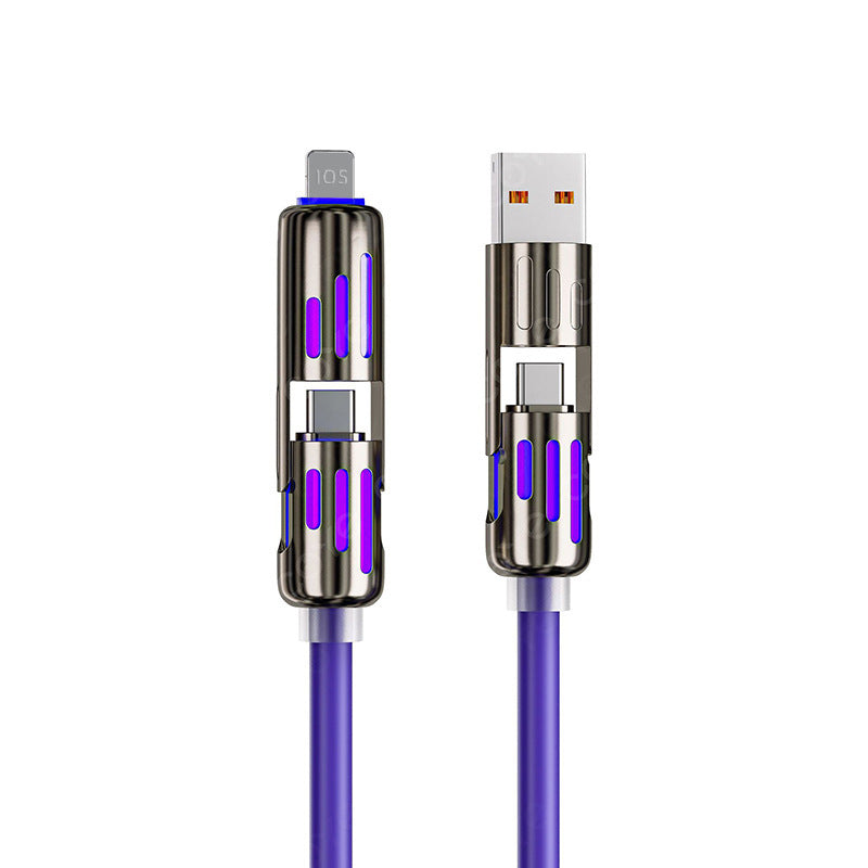 ⚡4-in-1 USB Charging Cable fast charging MAX 240W (With Box)⚡