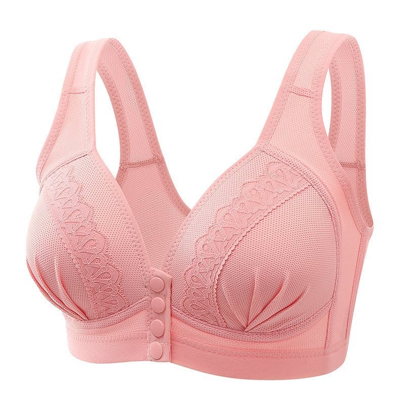 🌸Hot Sale 50% OFF🎁2025 Front Button Breathable Skin-Friendly Cotton Bra