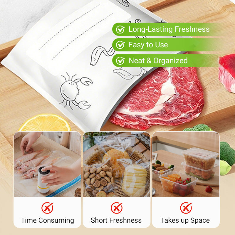 🥦Reusable Aluminum Foil Sealable Storage Bags🍅