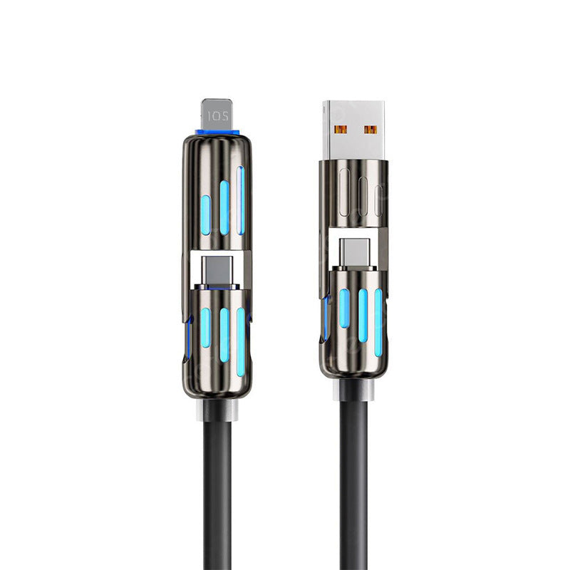 ⚡4-in-1 USB Charging Cable fast charging MAX 240W (With Box)⚡