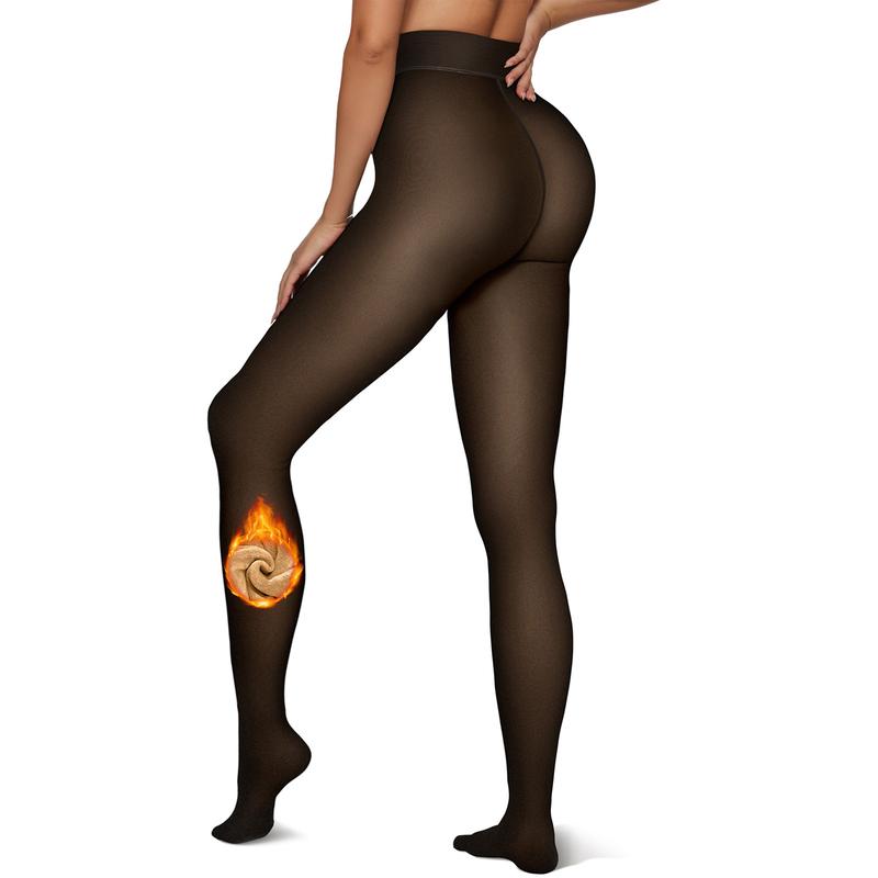 🍂The Original Magic Fleece Lined Leggings Sheer Fake Translucent Pantyhose