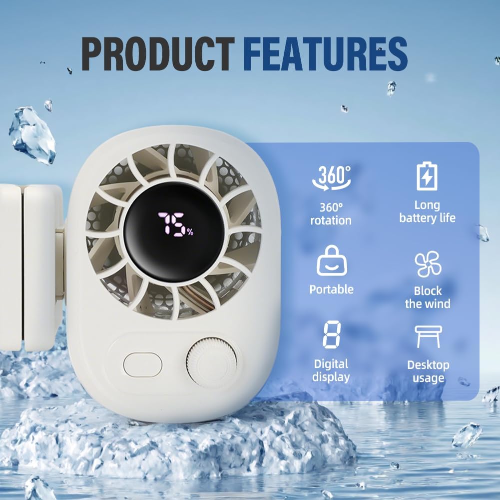❄️Portable Adjustable Clip-On Mini Fan