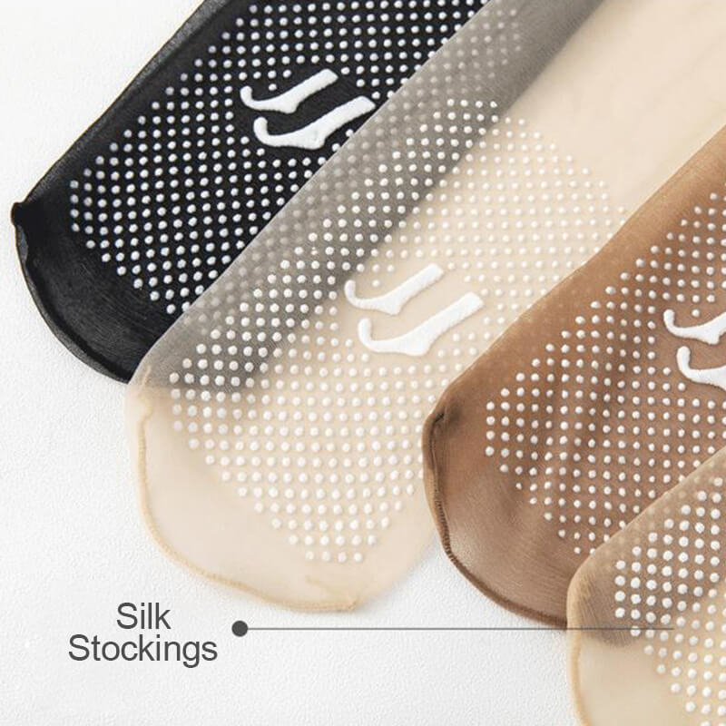 🔥2025 HOT SALE🔥💞Non-slip And Invisible Crystal Silk Socks(The more you buy, the higher the discount)