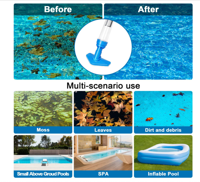 🌊3-in-1 Cordless Handheld Pool Vacuum Cleaner