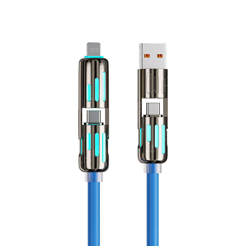 ⚡4-in-1 USB Charging Cable fast charging MAX 240W (With Box)⚡
