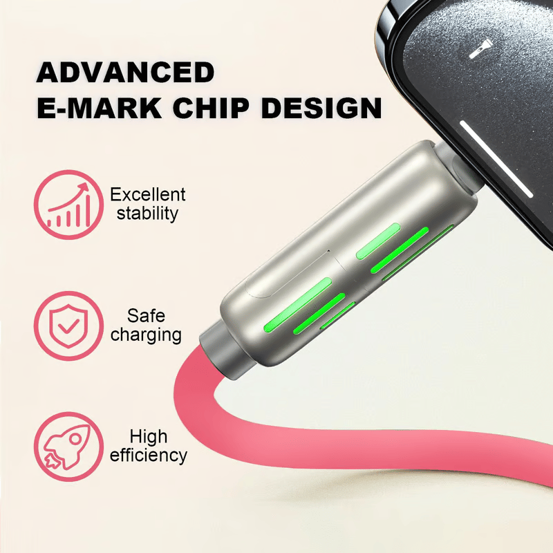 ⚡4-in-1 USB Charging Cable fast charging MAX 240W (With Box)⚡