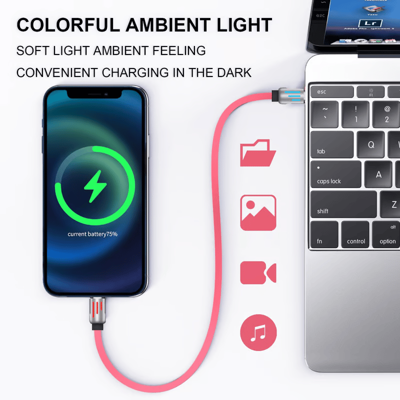 ⚡4-in-1 USB Charging Cable fast charging MAX 240W (With Box)⚡
