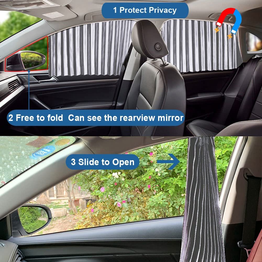 🔥🔥Magnetic Track Universal Car Side Window Privacy Sunshade Curtain🔥🔥