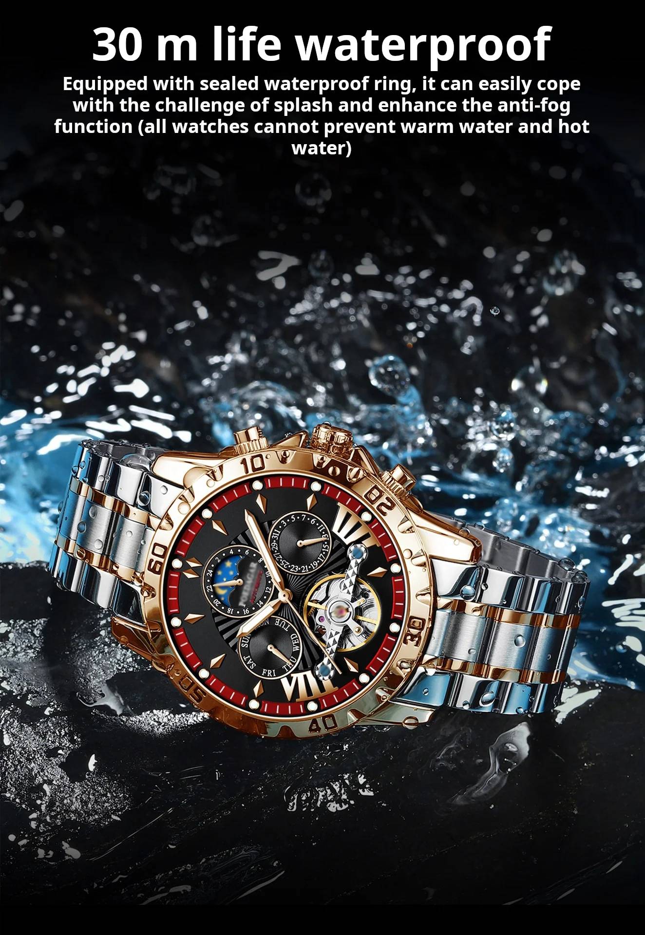 🔥Swiss Brand New Waterproof Automatic Mechanical Watches