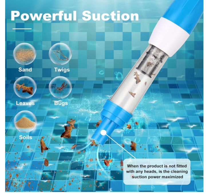 🌊3-in-1 Cordless Handheld Pool Vacuum Cleaner
