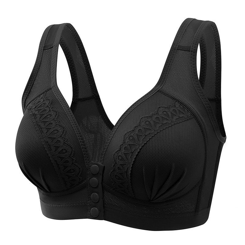 🌸Hot Sale 50% OFF🎁2025 Front Button Breathable Skin-Friendly Cotton Bra