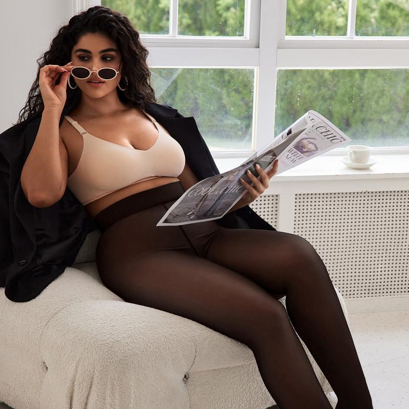 🍂The Original Magic Fleece Lined Leggings Sheer Fake Translucent Pantyhose