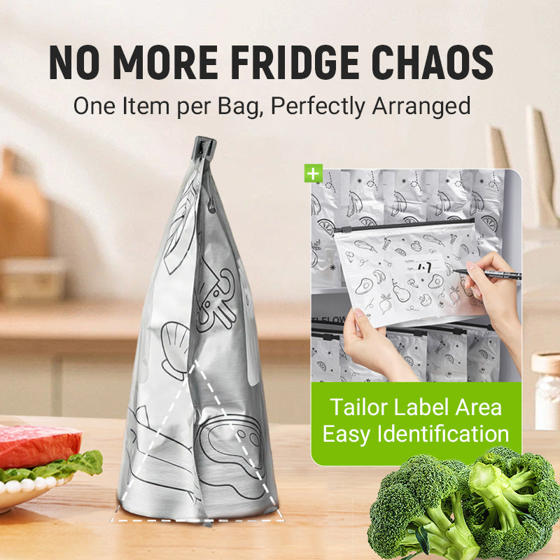 🥦Reusable Aluminum Foil Sealable Storage Bags🍅