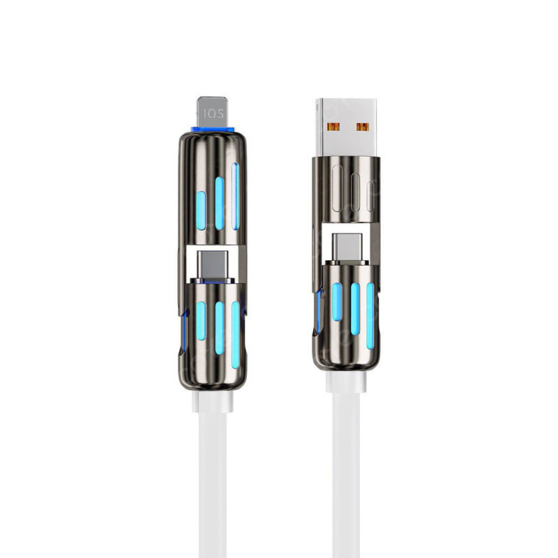 ⚡4-in-1 USB Charging Cable fast charging MAX 240W (With Box)⚡