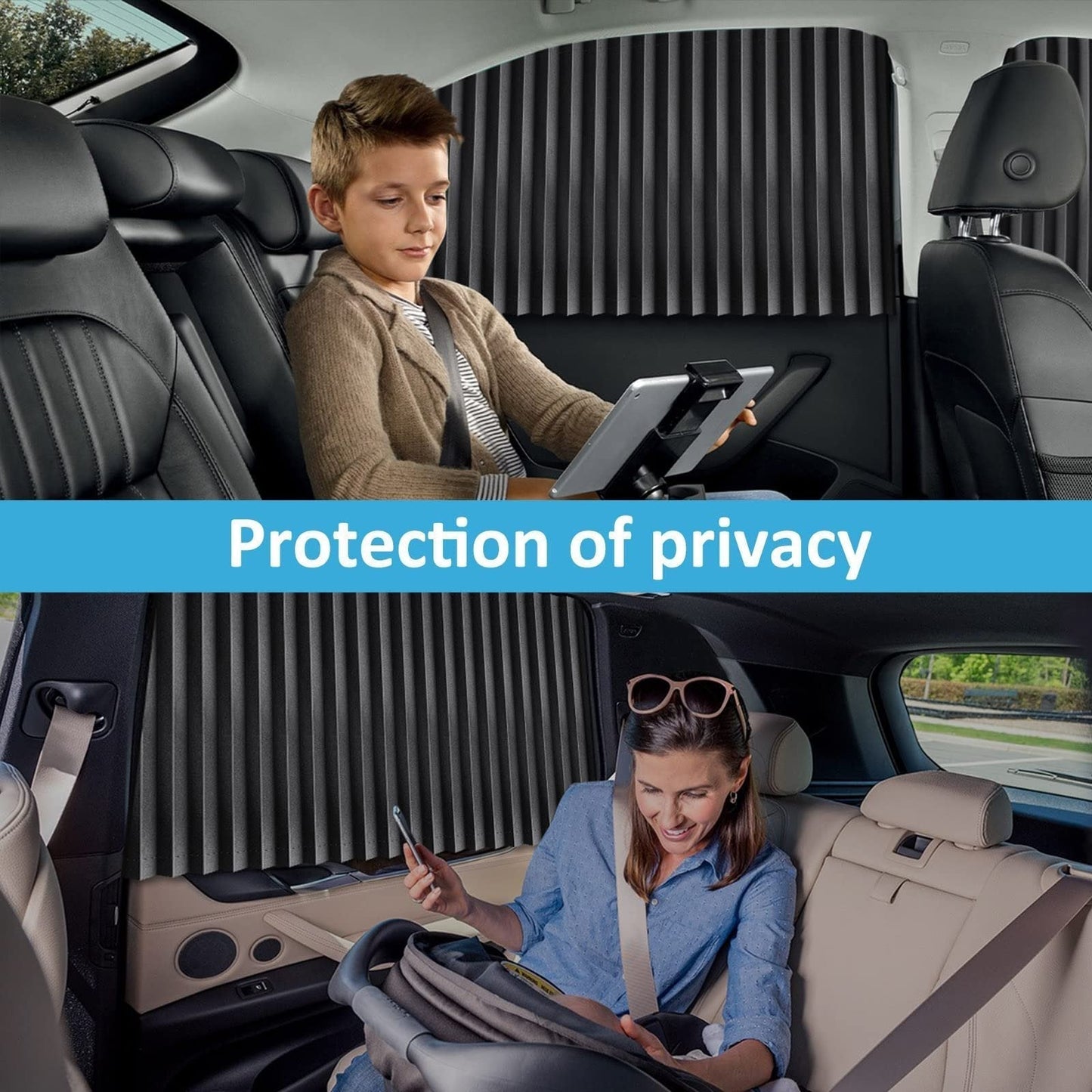 🔥🔥Magnetic Track Universal Car Side Window Privacy Sunshade Curtain🔥🔥