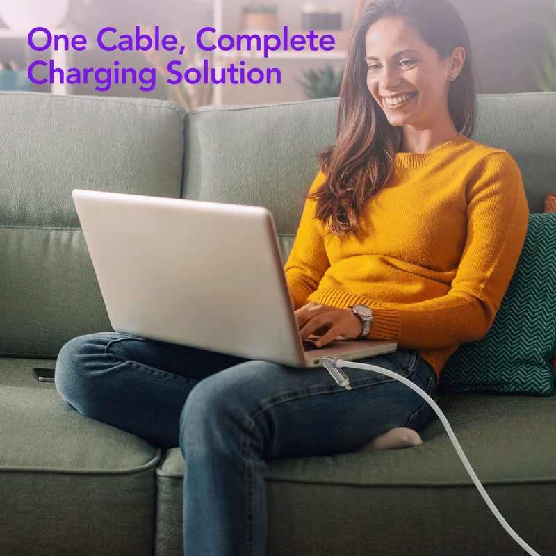 ⚡4-in-1 USB Charging Cable fast charging MAX 240W (With Box)⚡