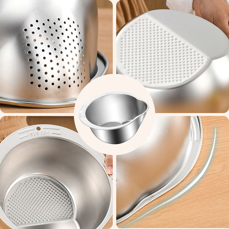 🔥Limited Sale 50% OFF🔥Stainless Steel Rice Strainer Bowl