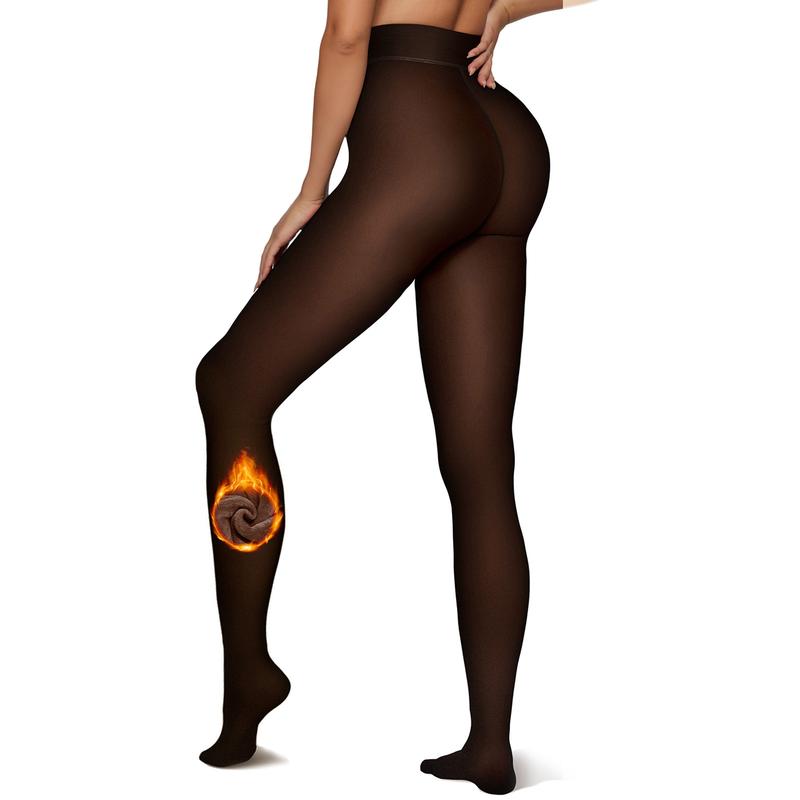 🍂The Original Magic Fleece Lined Leggings Sheer Fake Translucent Pantyhose