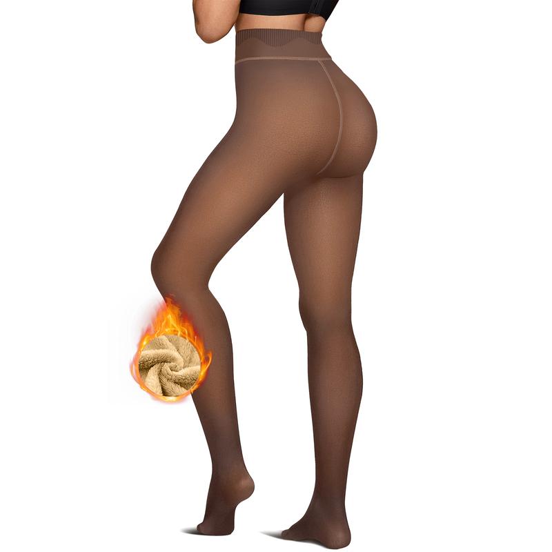 🍂The Original Magic Fleece Lined Leggings Sheer Fake Translucent Pantyhose