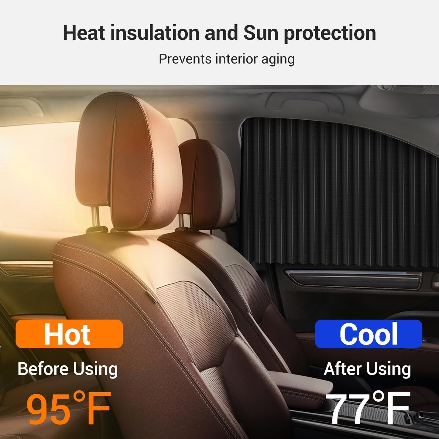 🔥🔥Magnetic Track Universal Car Side Window Privacy Sunshade Curtain🔥🔥