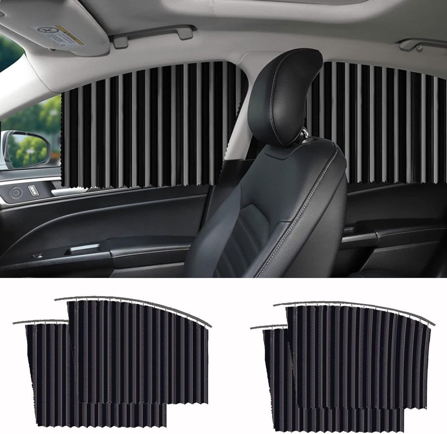 🔥🔥Magnetic Track Universal Car Side Window Privacy Sunshade Curtain🔥🔥