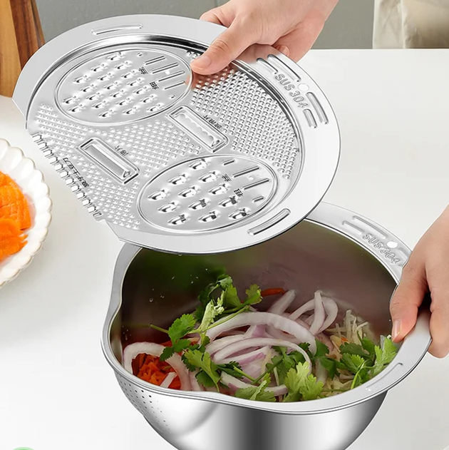 🔥Limited Sale 50% OFF🔥Stainless Steel Rice Strainer Bowl