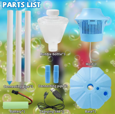 ⏰Last Day Hot Sale!!⌛✨🔥 Bubble machine for kid's parties or weddings - adjustable height stand