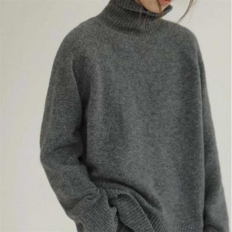 🔥HOT SALE 🔥Women's Loose Fit Turtleneck Sweater
