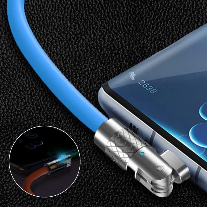 🔥120W 3 in 1 Rotating Elbow Fast Charging Data Cable⚡