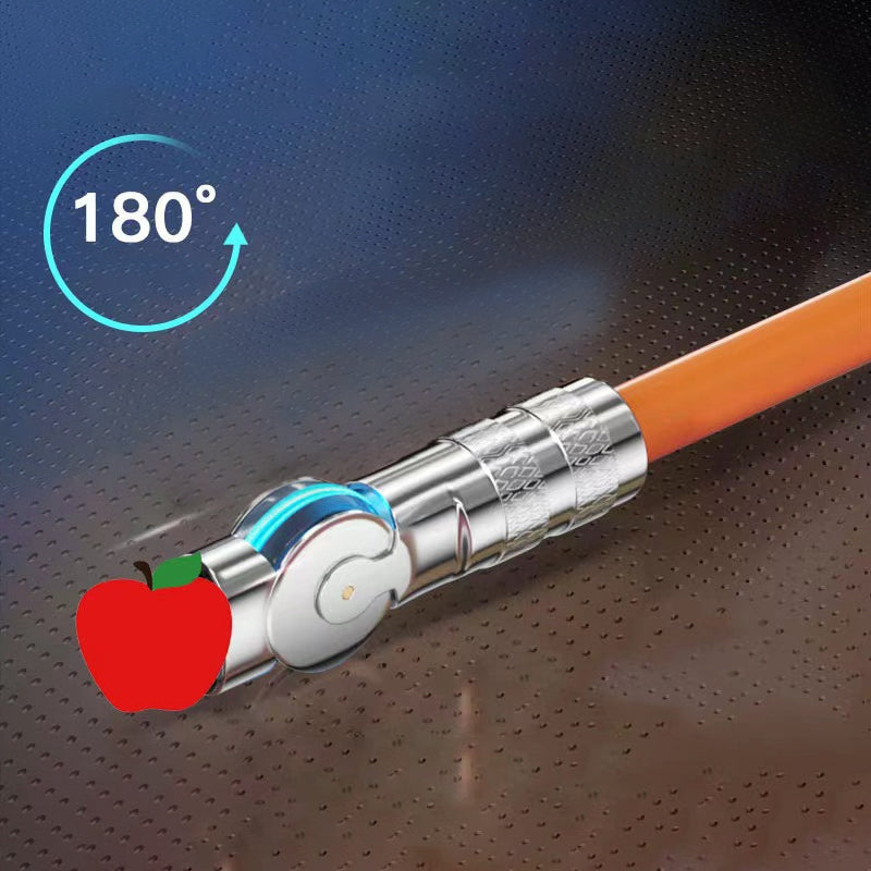 🔥120W 3 in 1 Rotating Elbow Fast Charging Data Cable⚡