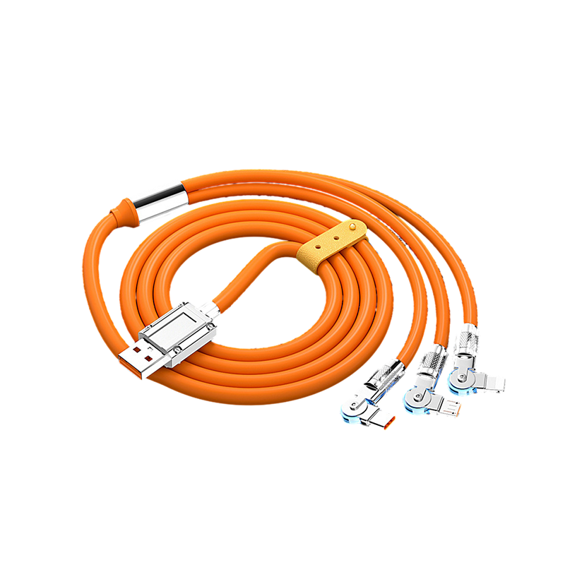 🔥120W 3 in 1 Rotating Elbow Fast Charging Data Cable⚡