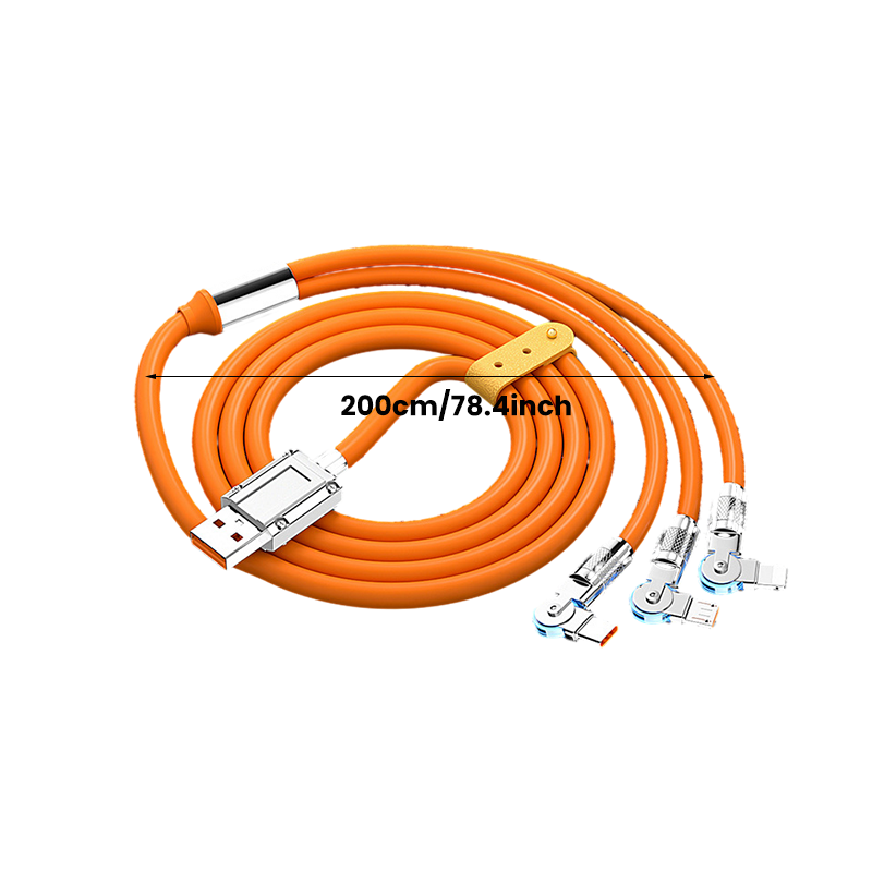🔥120W 3 in 1 Rotating Elbow Fast Charging Data Cable⚡