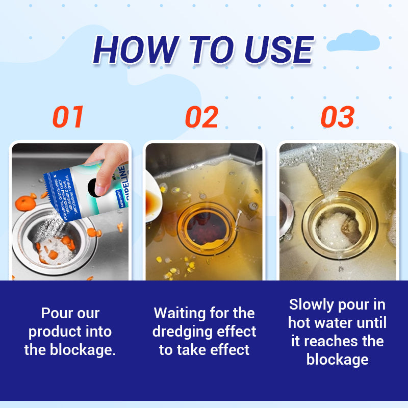 Household Duct Unclogging Powder (Powerful Dissolving and Deodorizing)