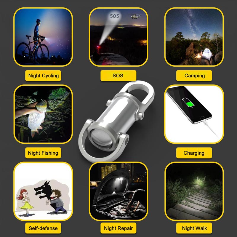 😍HOT SALE 50% OFF🔥Buy 2 get 5% off💥1200LM Super Bright Mini Keychain Flashlight Waterproof