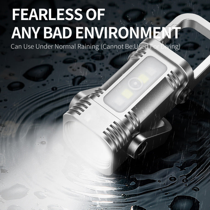 Multifunctional Mini Keychain Flashlight with Clip