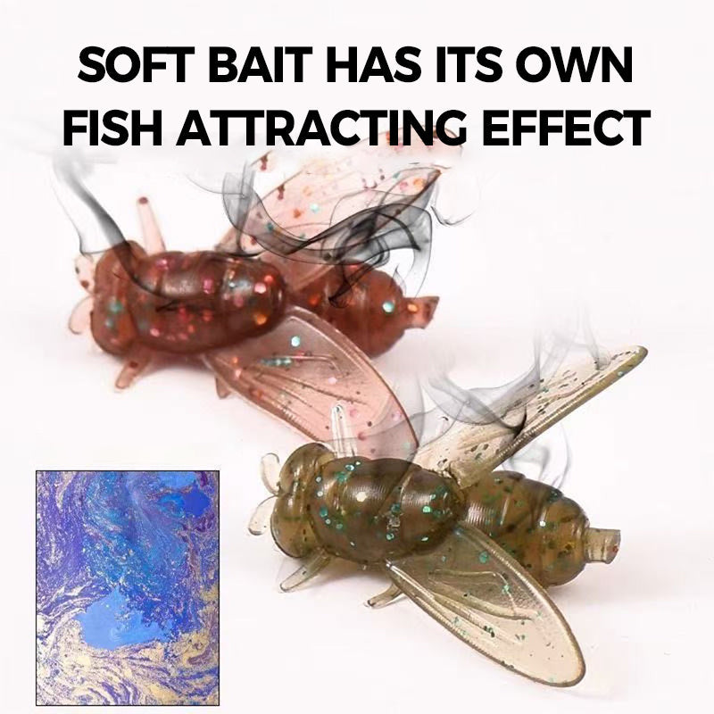 🎣Innovative design - metal propeller fly false bait hook💪
