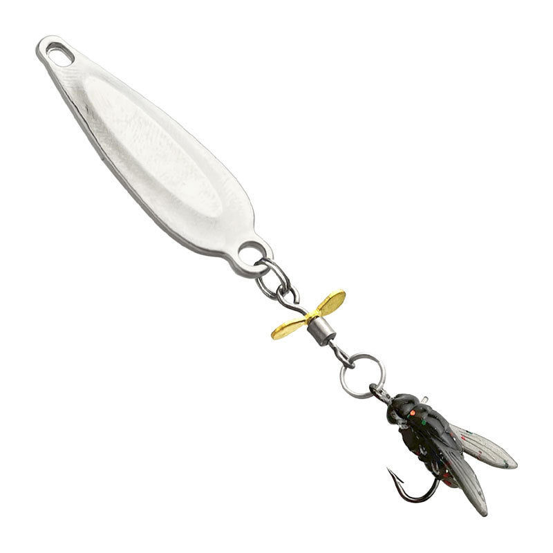🎣Innovative design - metal propeller fly false bait hook💪