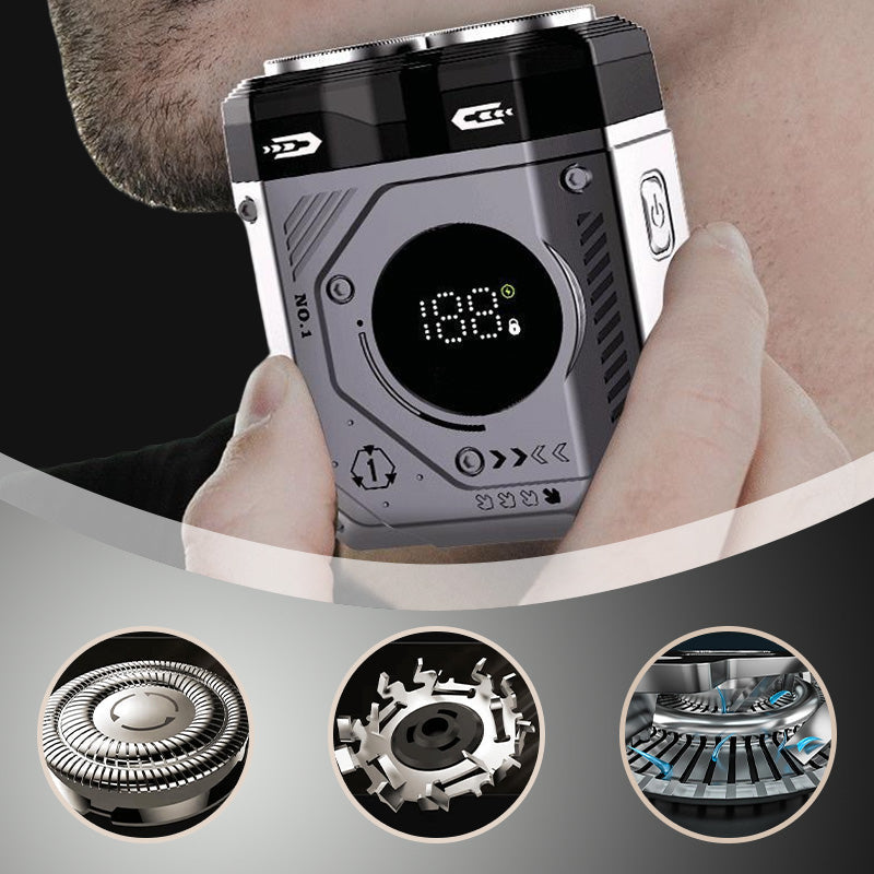 ⏰Limited-time offer 49% OFF🔥2025 New 💥 Men's Portable Dual-Blade Washable Shaver