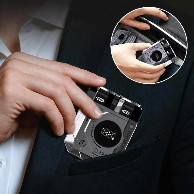 ⏰Limited-time offer 49% OFF🔥2025 New 💥 Men's Portable Dual-Blade Washable Shaver