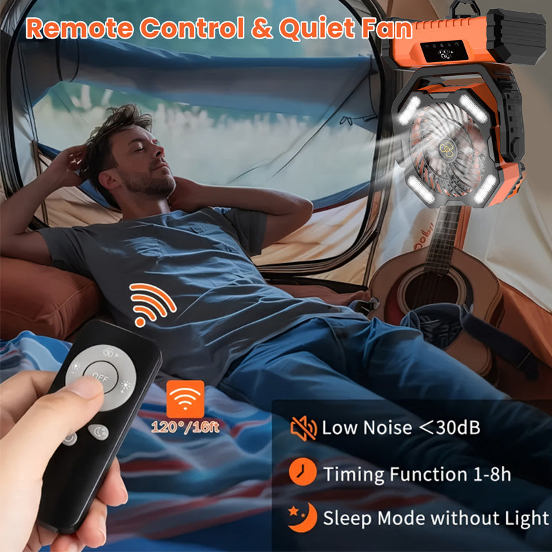 🏆HOT SALE 50%OFF🍃Portable Oscillating Fan with Remote Control