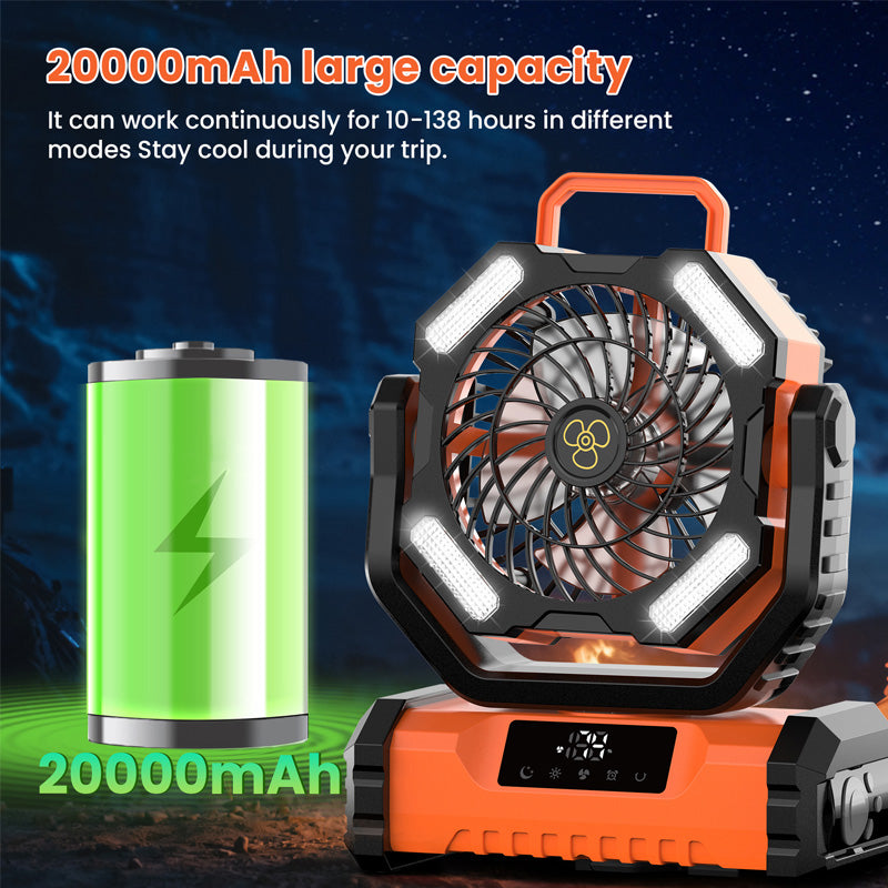 🏆HOT SALE 50%OFF🍃Portable Oscillating Fan with Remote Control