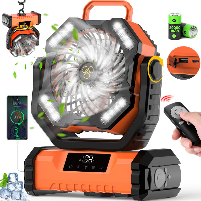🏆HOT SALE 50%OFF🍃Portable Oscillating Fan with Remote Control