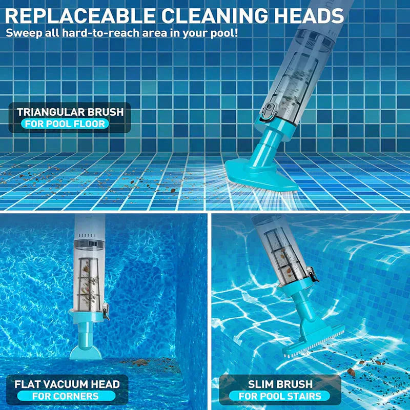 🌊3-in-1 Cordless Handheld Pool Vacuum Cleaner