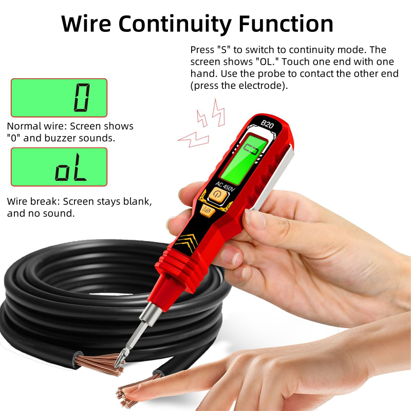 ⌛limited-time 50% off🔥Non-Contact Voltage Tester with LCD Display