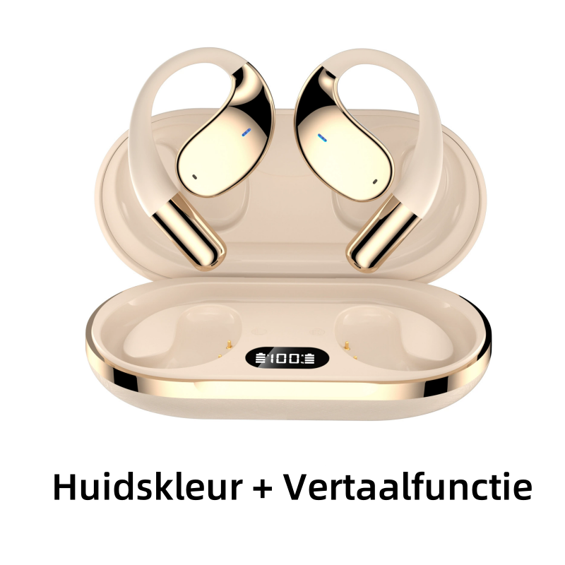 Wireless Open-Ear Earbuds with LED Display