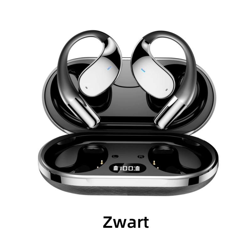 Wireless Open-Ear Earbuds with LED Display